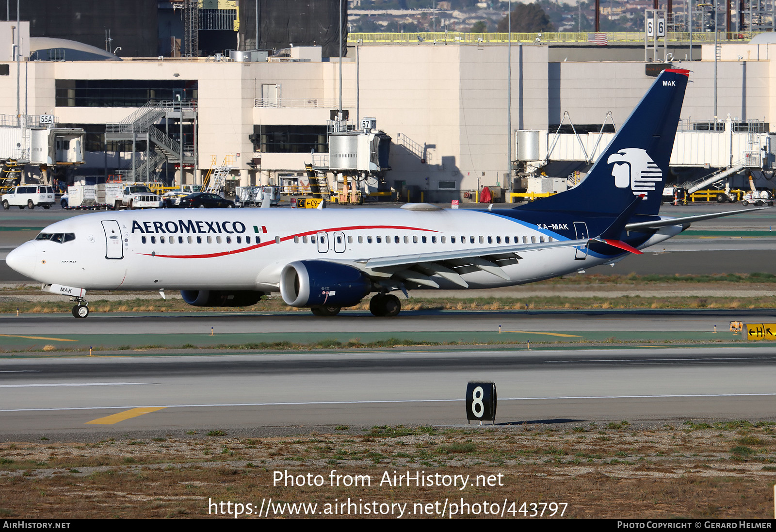 Aircraft Photo of XA-MAK | Boeing 737-8 Max 8 | AeroMéxico | AirHistory.net #443797