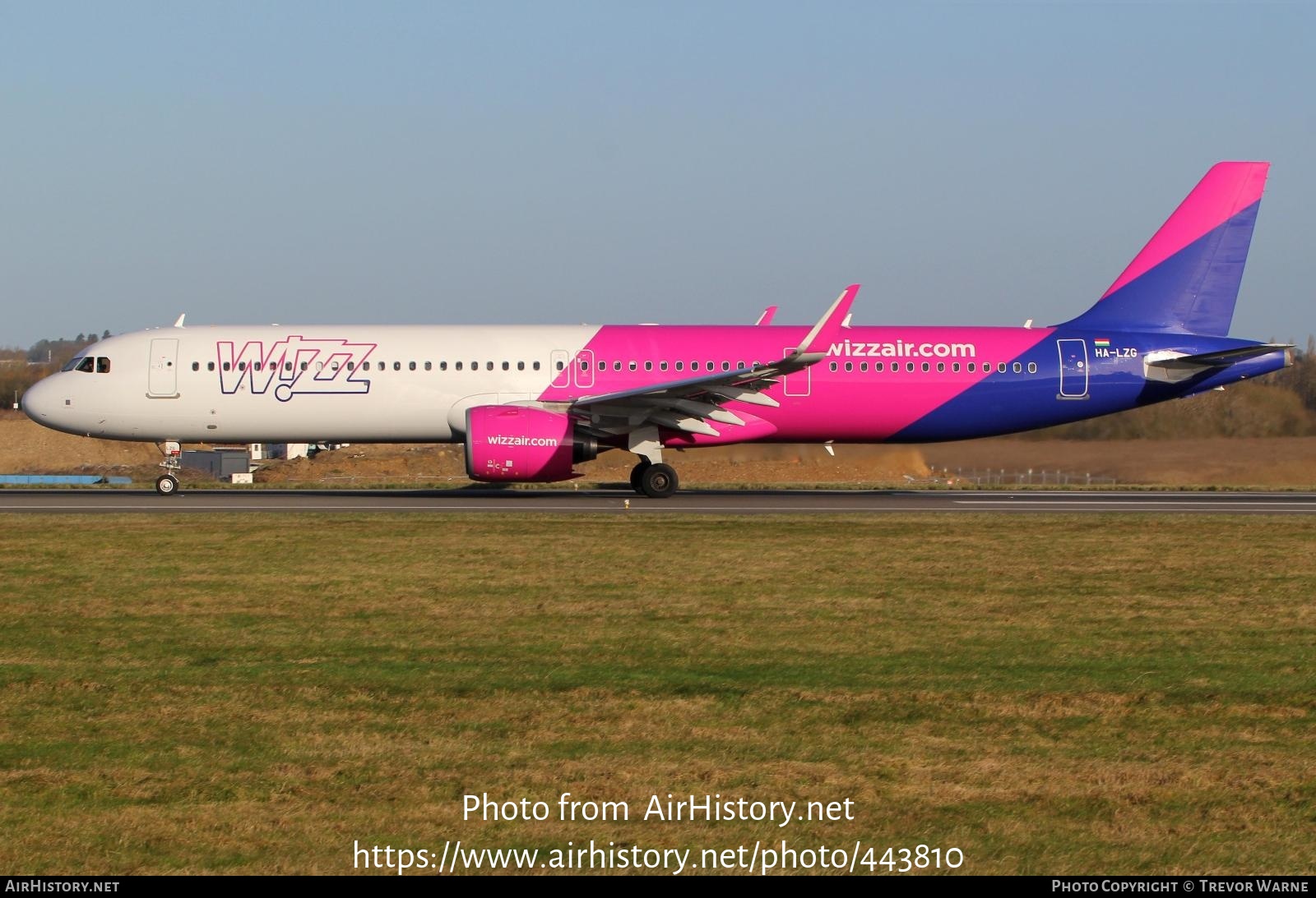 Aircraft Photo of HA-LZG | Airbus A321-271NX | Wizz Air | AirHistory.net #443810