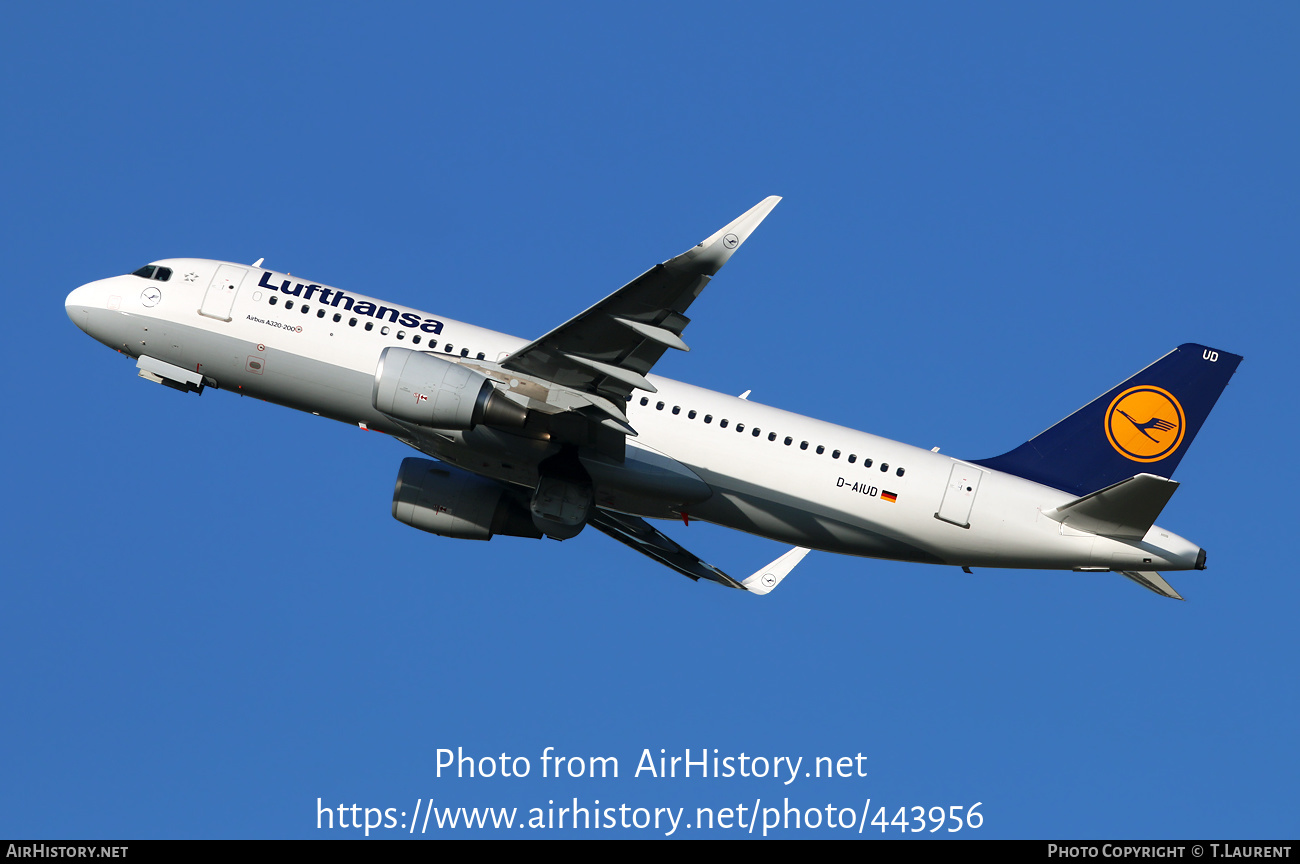 Aircraft Photo of D-AIUD | Airbus A320-214 | Lufthansa | AirHistory.net #443956