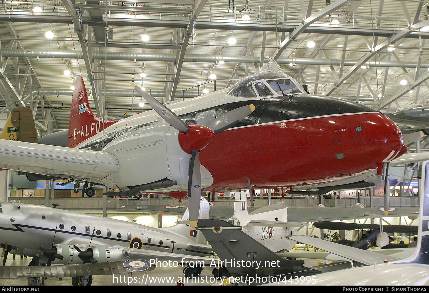 Aircraft Photo of G-ALFU | De Havilland D.H. 104 Dove 6 | Civil Aviation Flying Unit | AirHistory.net #443995