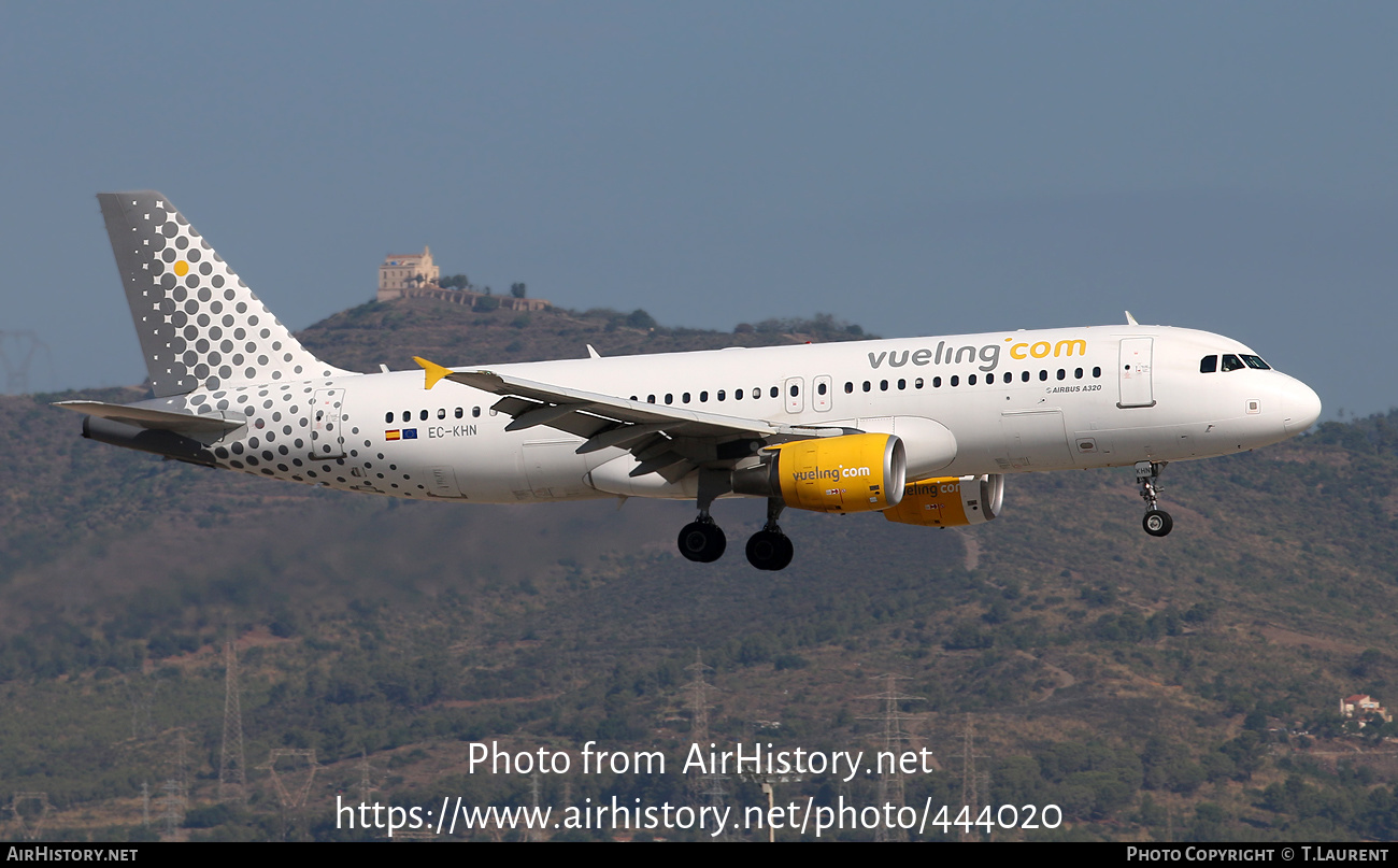 Aircraft Photo of EC-KHN | Airbus A320-216 | Vueling Airlines | AirHistory.net #444020