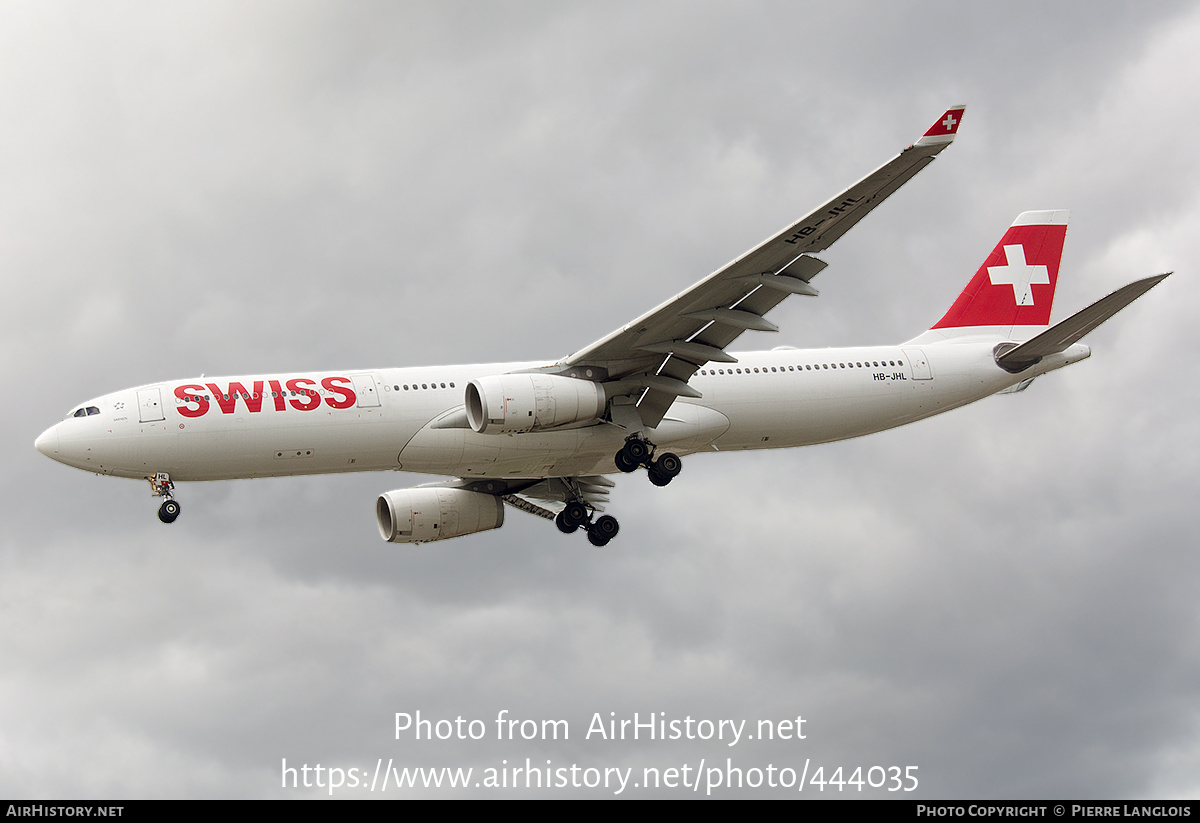 Aircraft Photo of HB-JHL | Airbus A330-343E | Swiss International Air Lines | AirHistory.net #444035