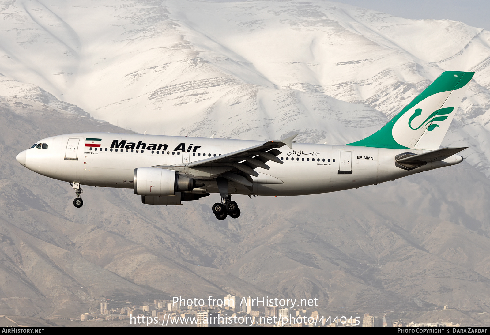 Aircraft Photo of EP-MMN | Airbus A310-304 | Mahan Air | AirHistory.net #444045