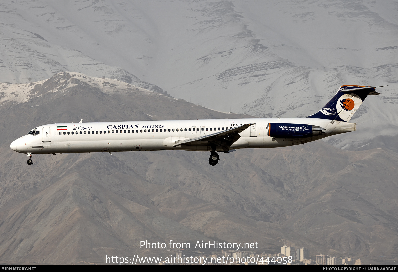 Aircraft Photo of EP-CPX | McDonnell Douglas MD-83 (DC-9-83) | Caspian Airlines | AirHistory.net #444058