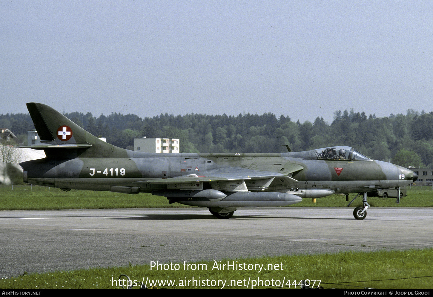 Aircraft Photo of J-4119 | Hawker Hunter F58A | Switzerland - Air Force | AirHistory.net #444077