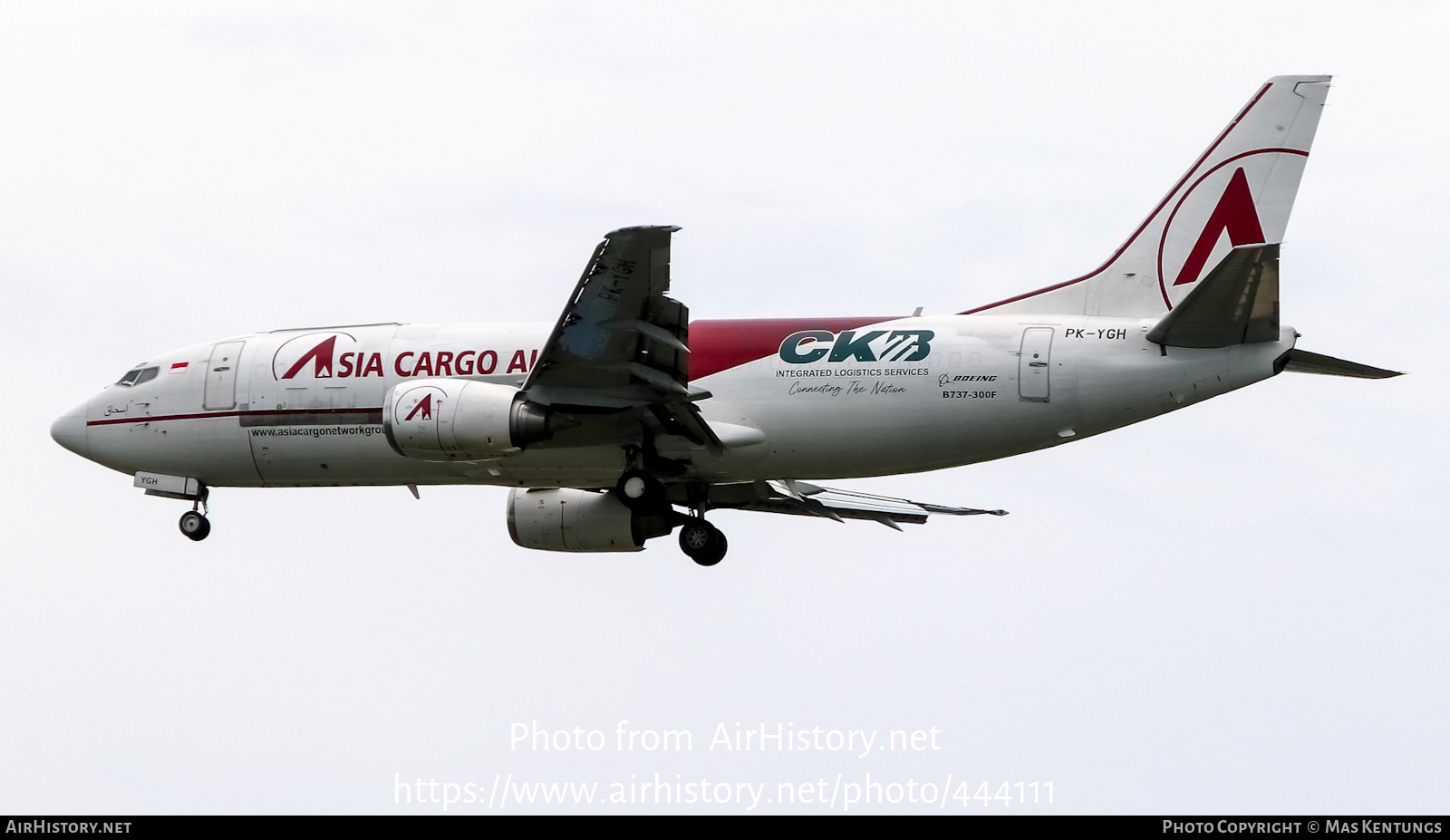 Aircraft Photo of PK-YGH | Boeing 737-36N(SF) | Asia Cargo Airlines | AirHistory.net #444111