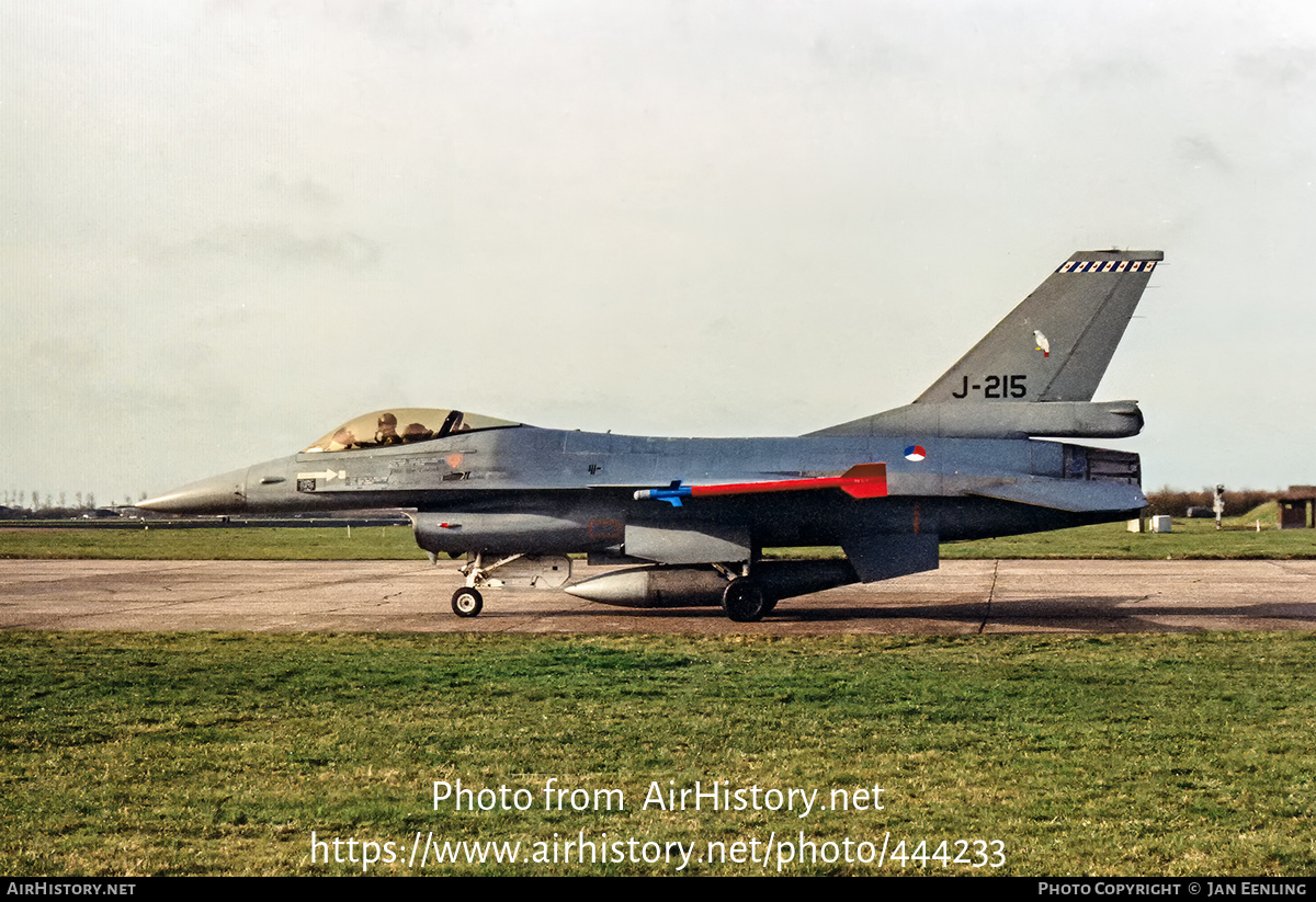 Aircraft Photo of J-215 | General Dynamics F-16A Fighting Falcon | Netherlands - Air Force | AirHistory.net #444233