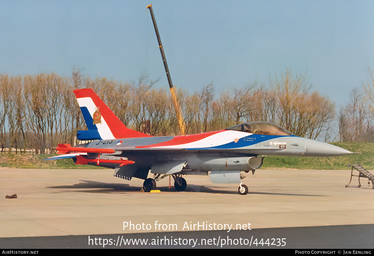 Aircraft Photo of J-213 | General Dynamics F-16A Fighting Falcon | Netherlands - Air Force | AirHistory.net #444235