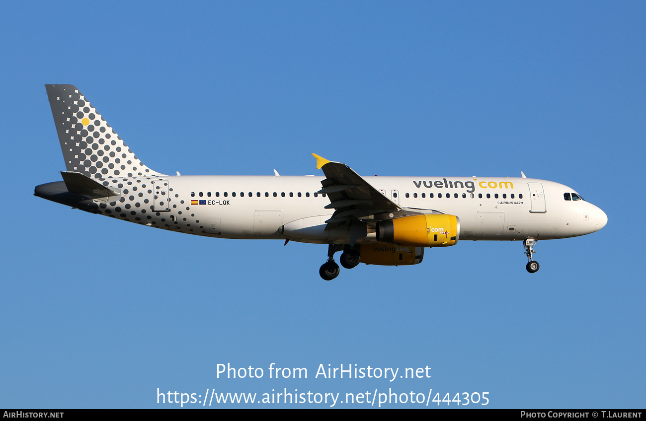 Aircraft Photo of EC-LQK | Airbus A320-232 | Vueling Airlines | AirHistory.net #444305