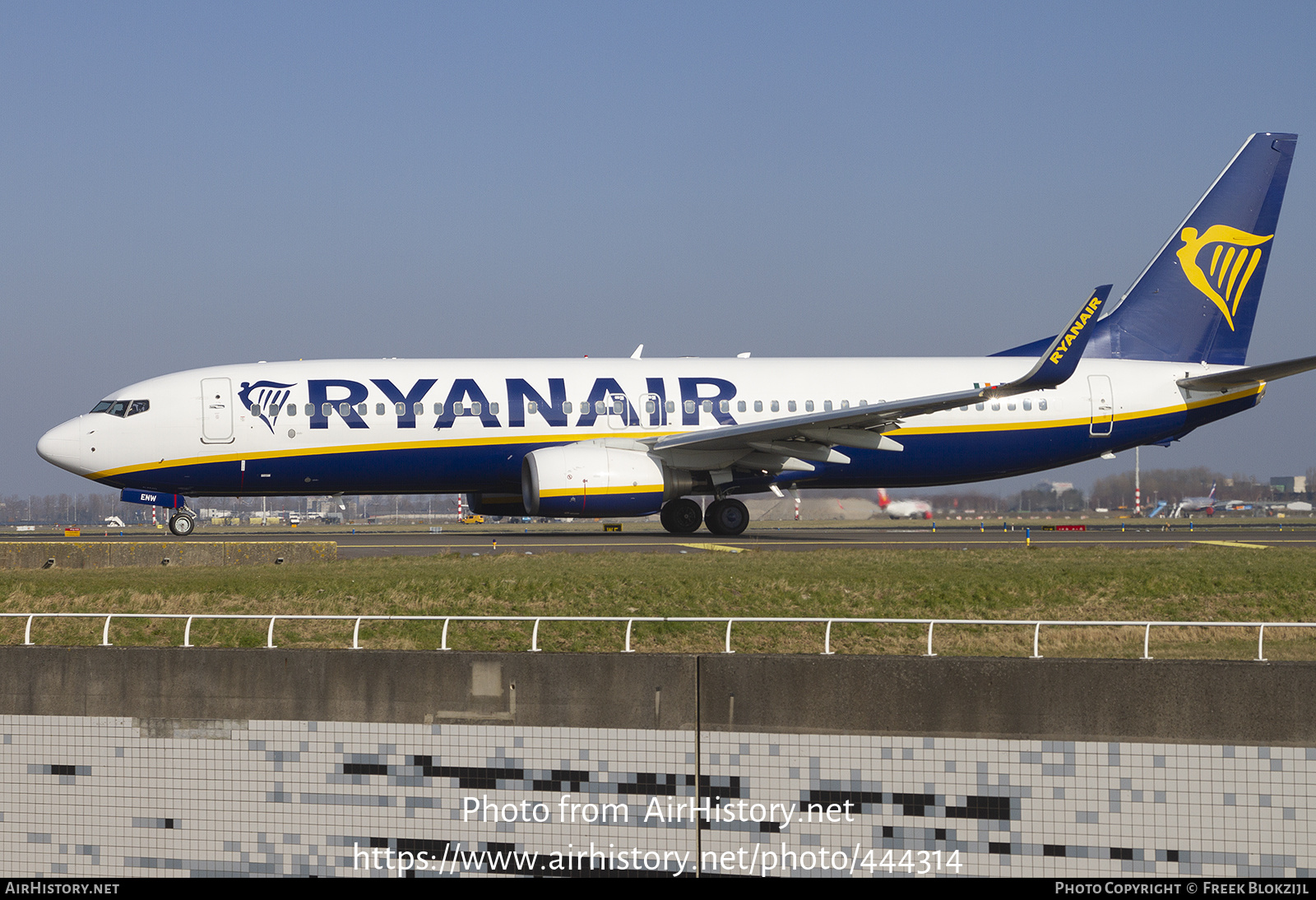 Aircraft Photo of EI-ENW | Boeing 737-8AS | Ryanair | AirHistory.net #444314