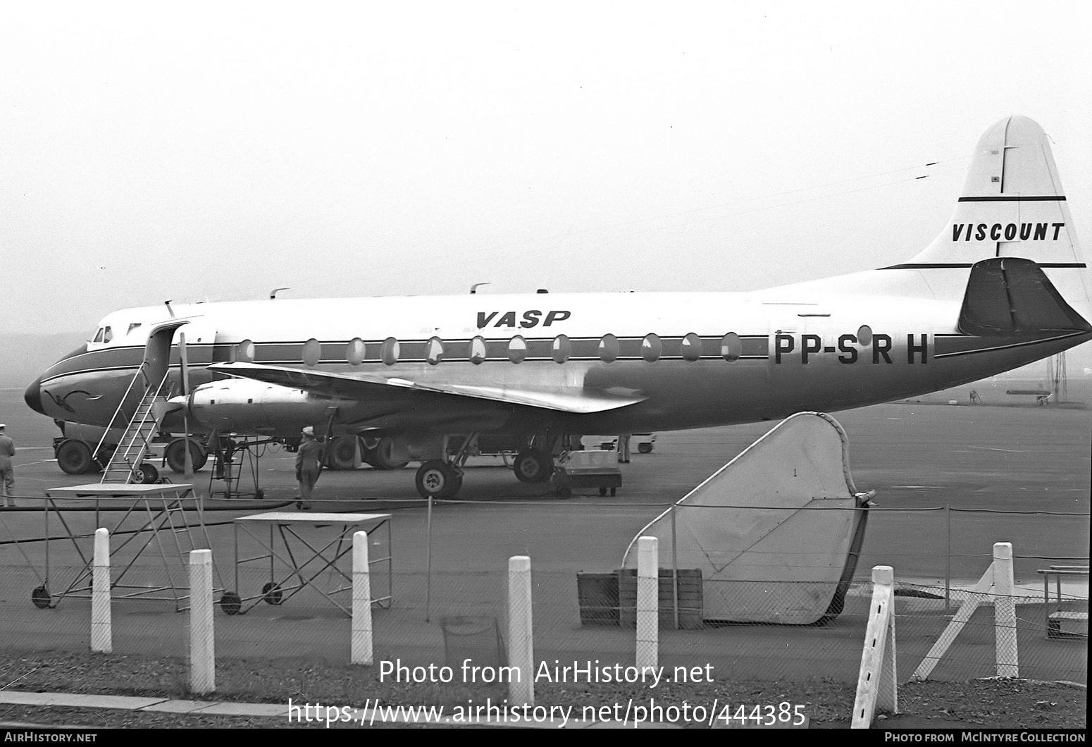 Aircraft Photo of PP-SRH | Vickers 827 Viscount | VASP | AirHistory.net #444385