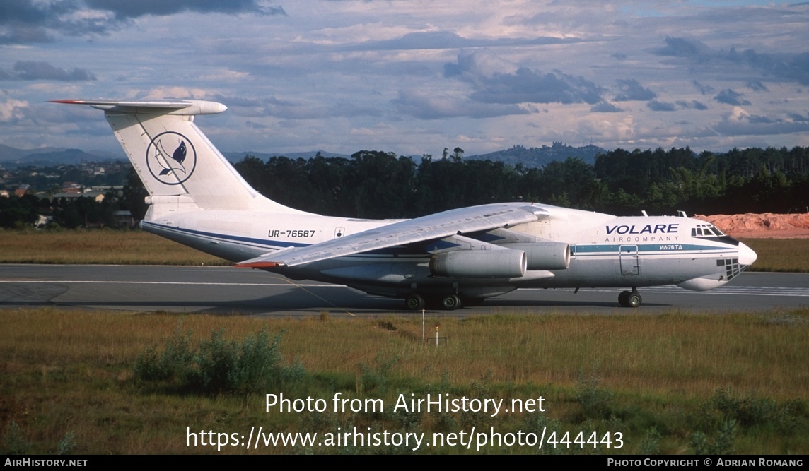 Aircraft Photo of UR-76687 | Ilyushin Il-76TD | Volare Aircompany | AirHistory.net #444443