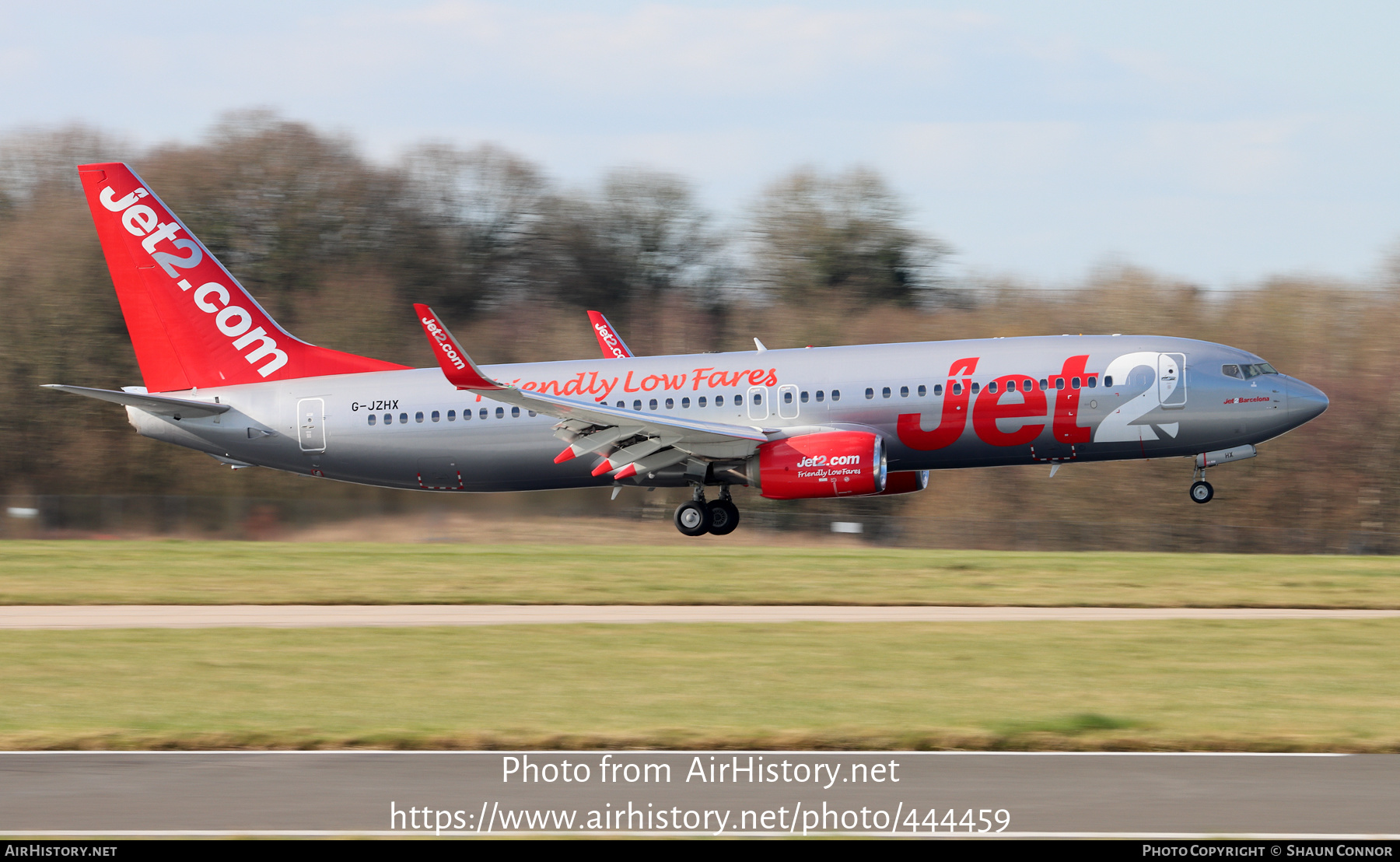 Aircraft Photo of G-JZHX | Boeing 737-800 | Jet2 | AirHistory.net #444459