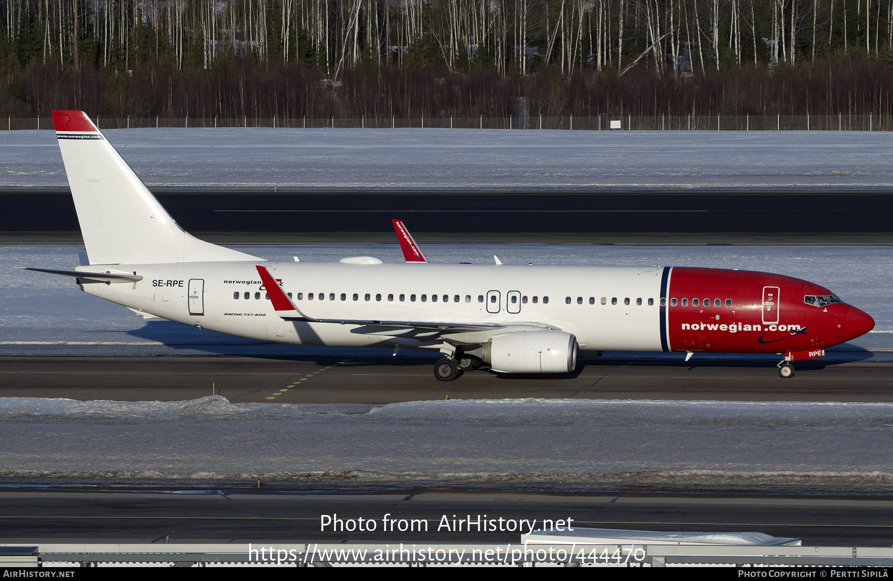 Aircraft Photo of SE-RPE | Boeing 737-8JP | Norwegian | AirHistory.net #444470