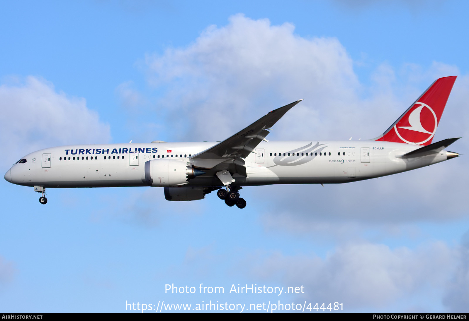 Aircraft Photo of TC-LLP | Boeing 787-9 Dreamliner | Turkish Airlines | AirHistory.net #444481