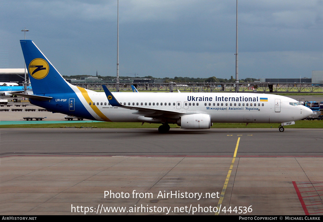 Aircraft Photo of UR-PSF | Boeing 737-800 | Ukraine International Airlines | AirHistory.net #444536