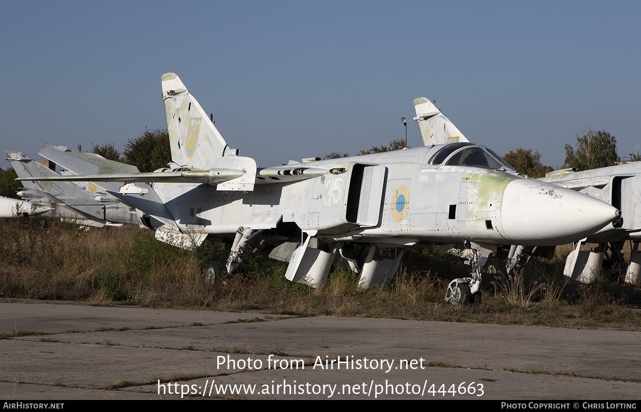 Aircraft Photo of 15 blue | Sukhoi Su-24M | Ukraine - Air Force | AirHistory.net #444663