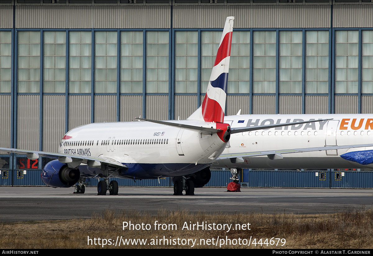 Aircraft Photo of N845SY | Boeing 737-82R | British Airways | AirHistory.net #444679