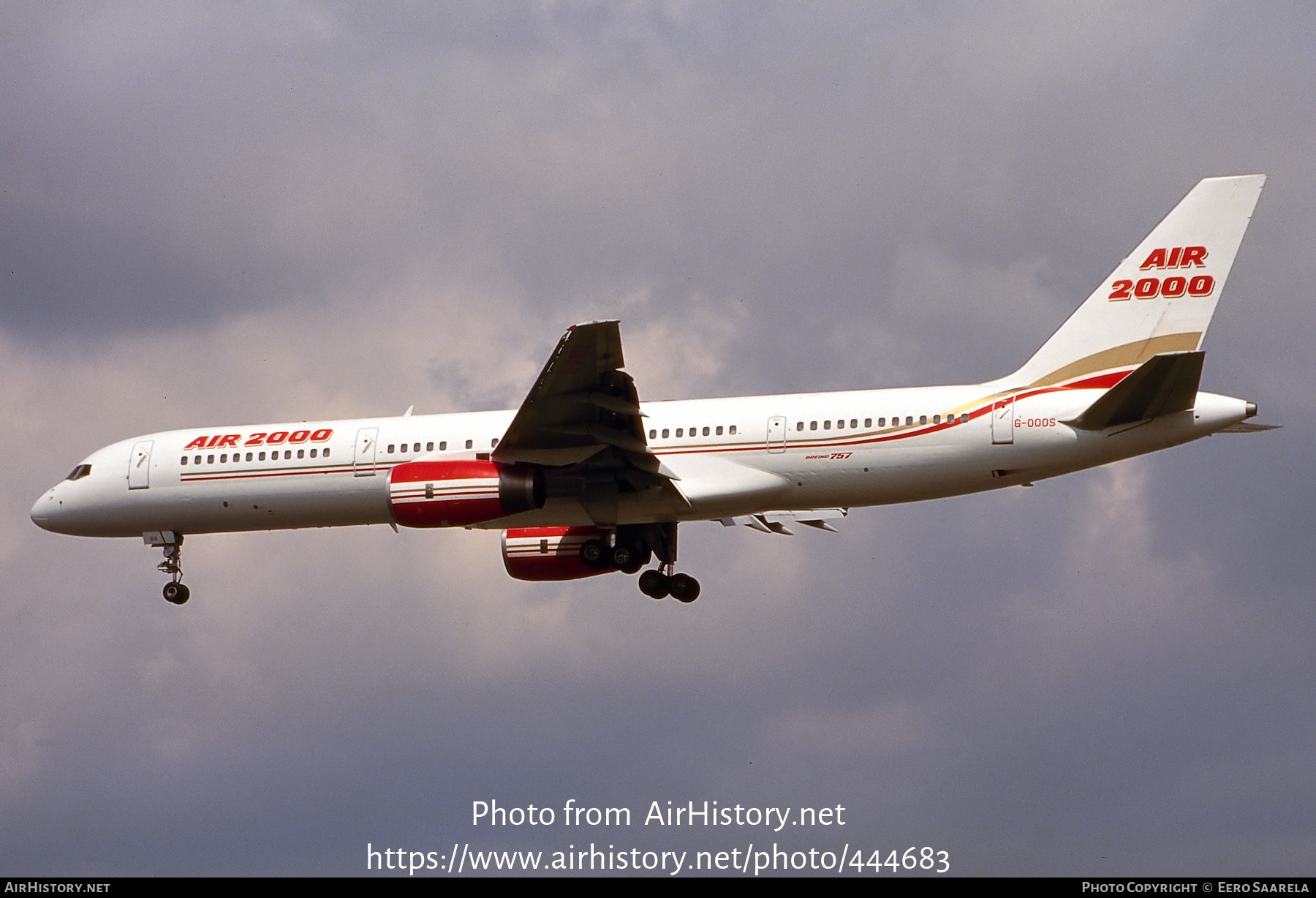 Aircraft Photo of G-OOOS | Boeing 757-236 | Air 2000 | AirHistory.net #444683