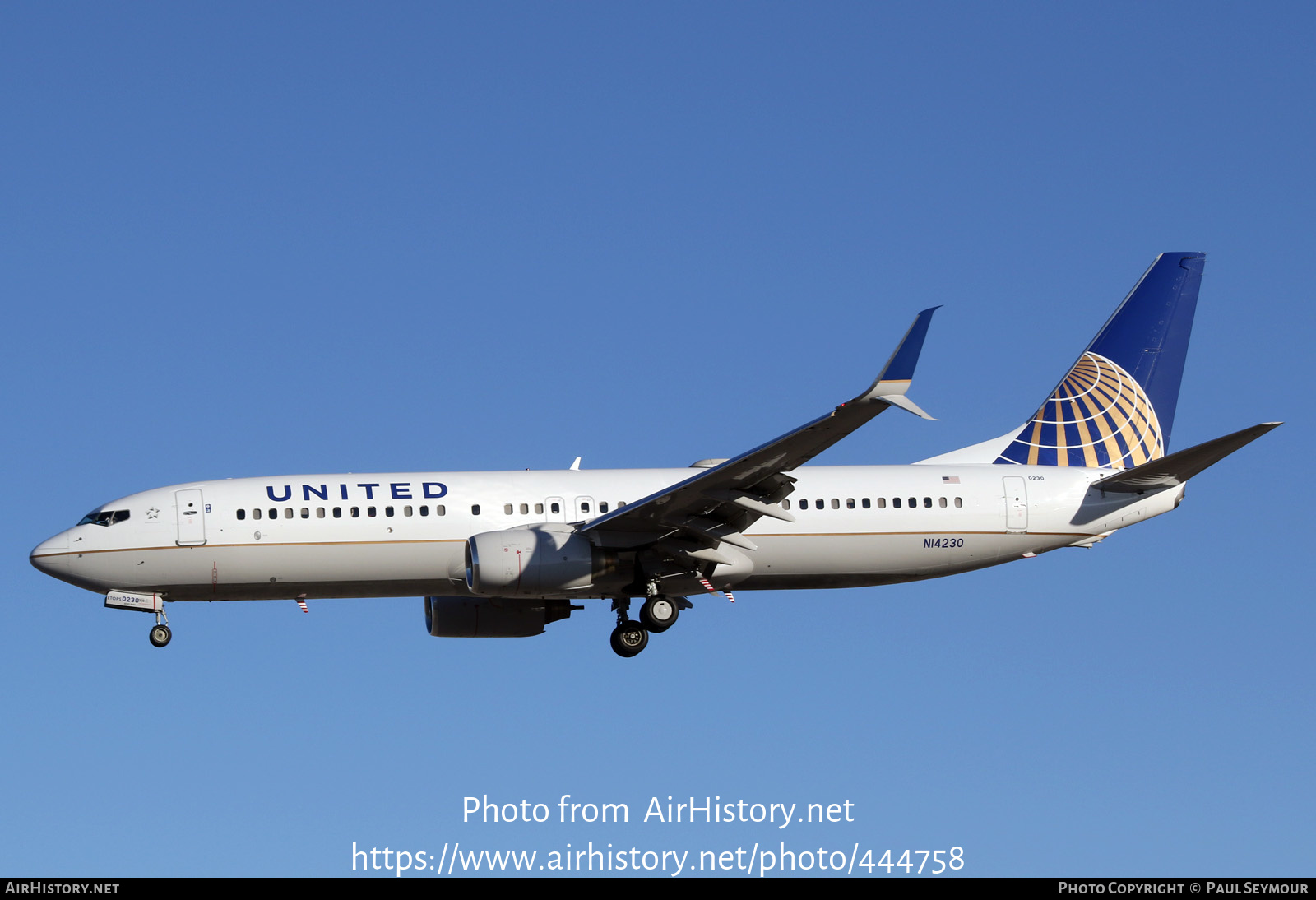 Aircraft Photo of N14230 | Boeing 737-824 | United Airlines | AirHistory.net #444758