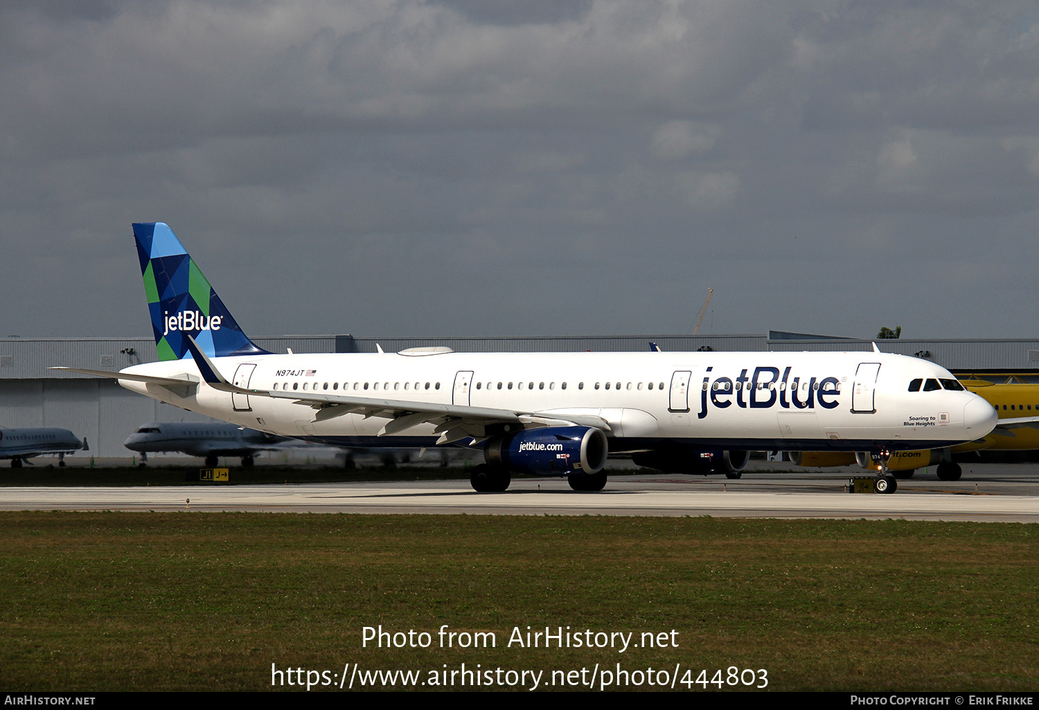 Aircraft Photo of N974JT | Airbus A321-231 | JetBlue Airways | AirHistory.net #444803