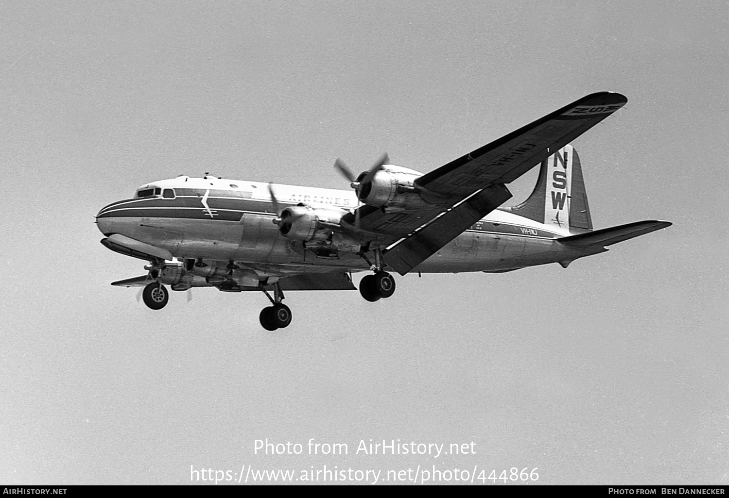 Aircraft Photo of VH-INJ | Douglas DC-4-1009 | Airlines of NSW | AirHistory.net #444866