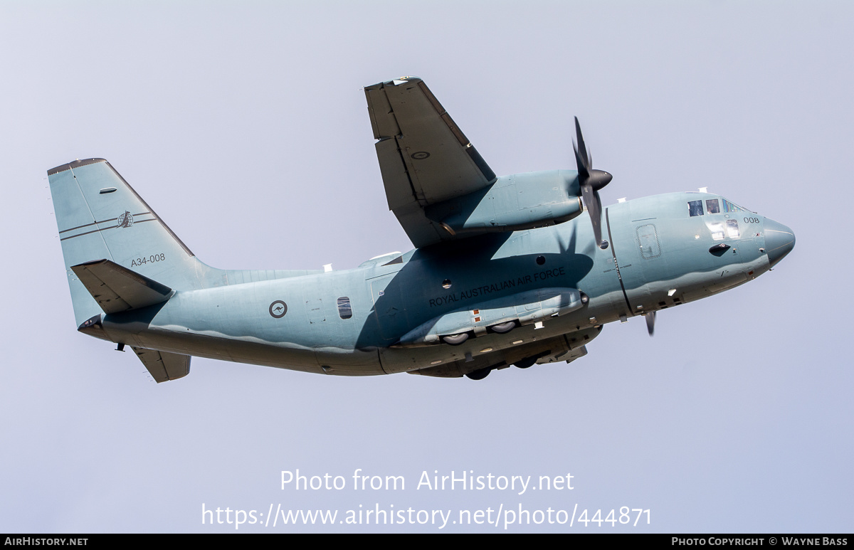 Aircraft Photo of A34-008 | Alenia C-27J Spartan | Australia - Air Force | AirHistory.net #444871