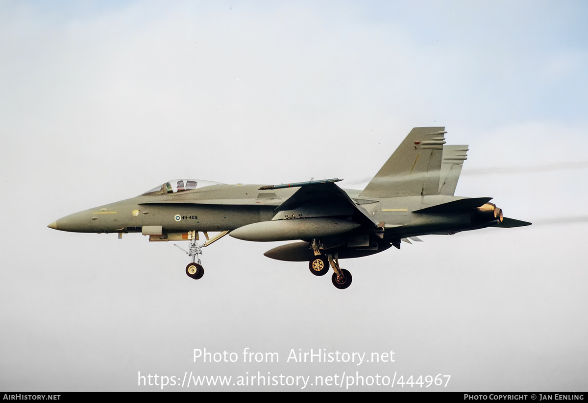 Aircraft Photo of HN-409 | McDonnell Douglas F/A-18C Hornet | Finland - Air Force | AirHistory.net #444967