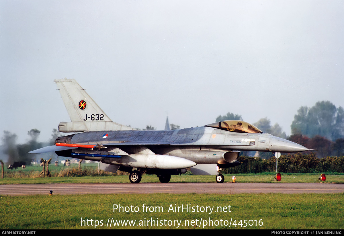 Aircraft Photo of J-632 | General Dynamics F-16AM Fighting Falcon | Netherlands - Air Force | AirHistory.net #445016