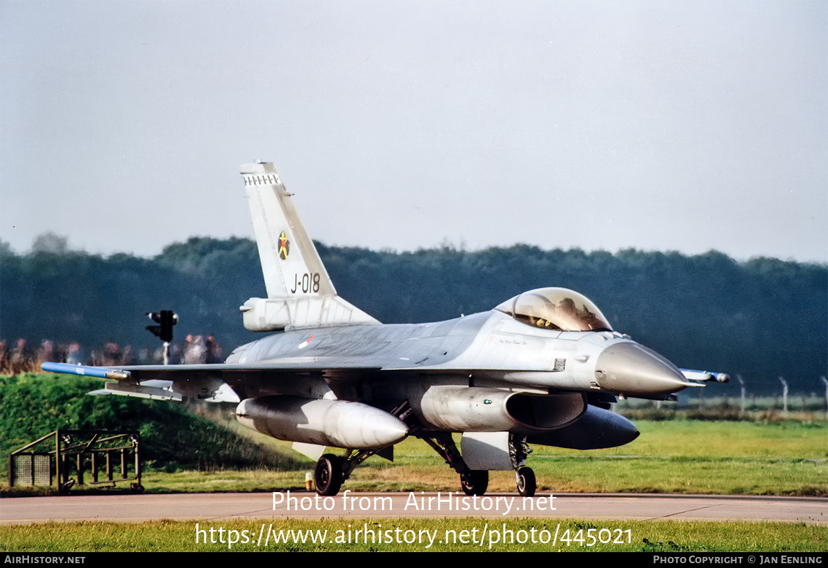 Aircraft Photo of J-018 | General Dynamics F-16AM Fighting Falcon | Netherlands - Air Force | AirHistory.net #445021