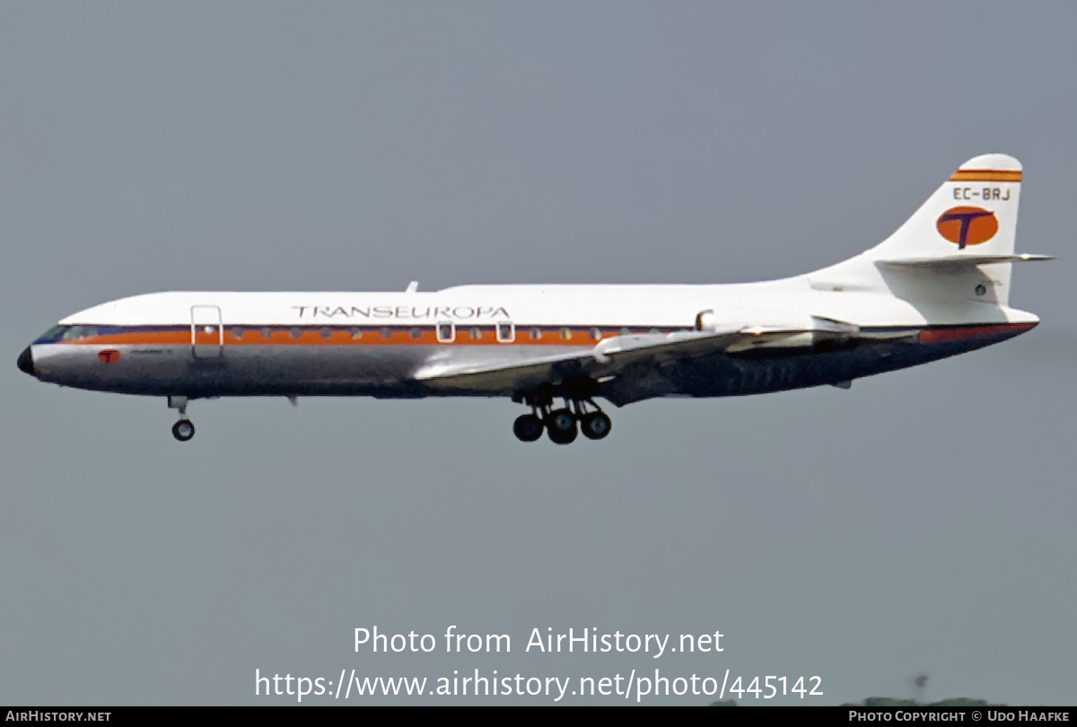 Aircraft Photo of EC-BRJ | Sud SE-210 Caravelle 10B1R | Trans Europa | AirHistory.net #445142