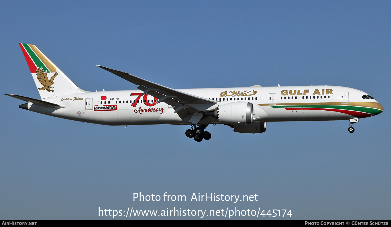 Aircraft Photo of A9C-FG | Boeing 787-9 Dreamliner | Gulf Air | AirHistory.net #445174