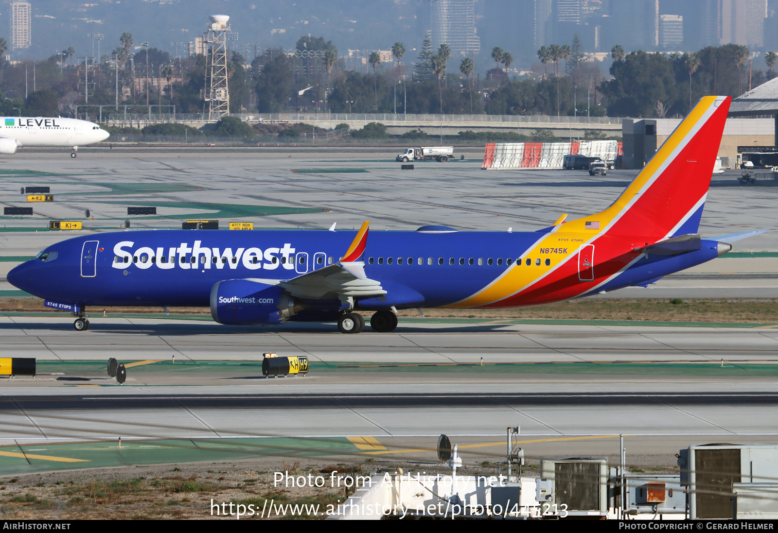 Aircraft Photo of N8745K | Boeing 737-8 Max 8 | Southwest Airlines | AirHistory.net #445213