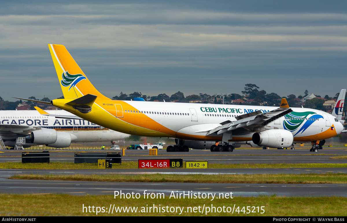 Aircraft Photo of RP-C3343 | Airbus A330-343 | Cebu Pacific Air | AirHistory.net #445215