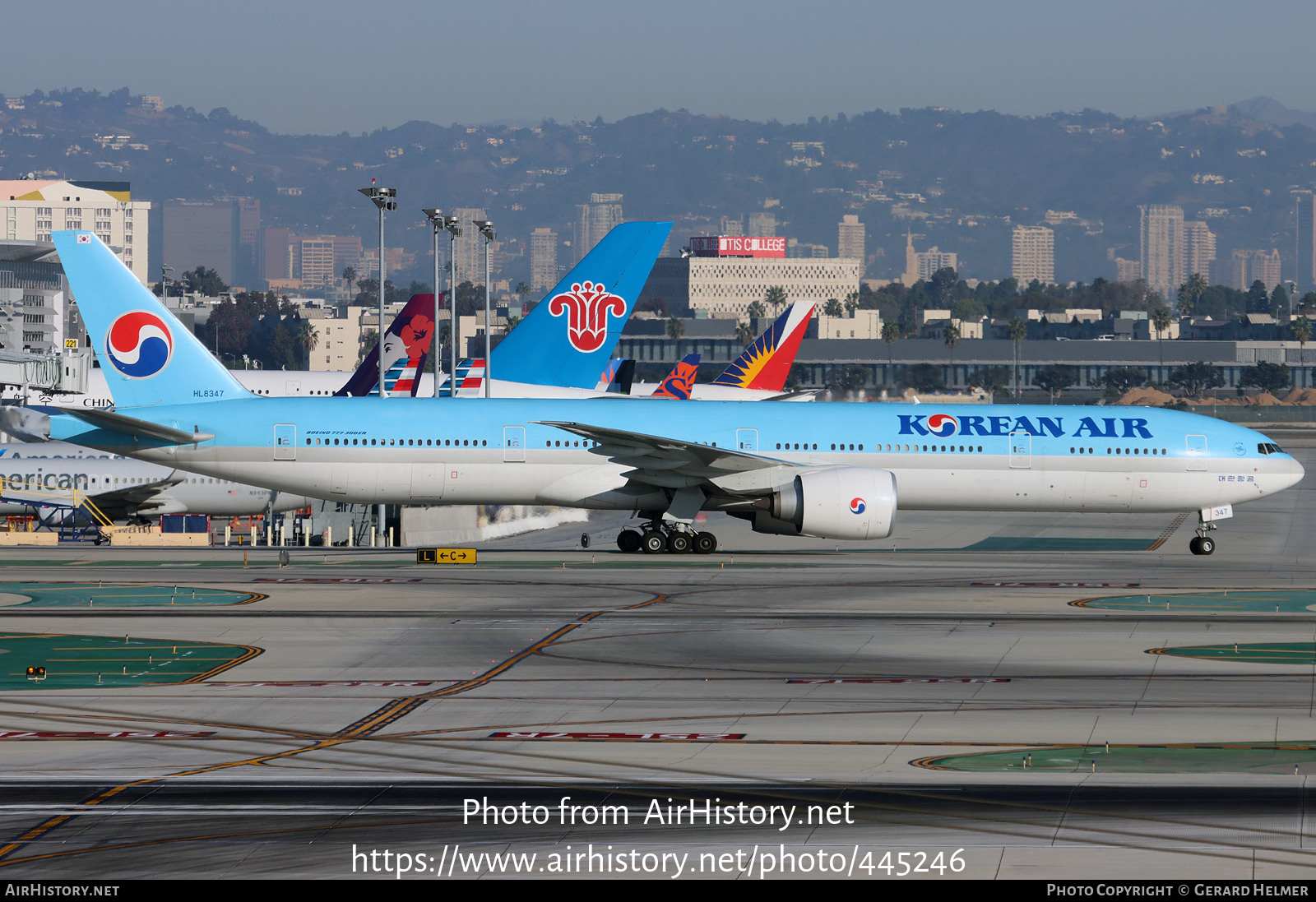 Aircraft Photo of HL8347 | Boeing 777-300/ER | Korean Air | AirHistory.net #445246