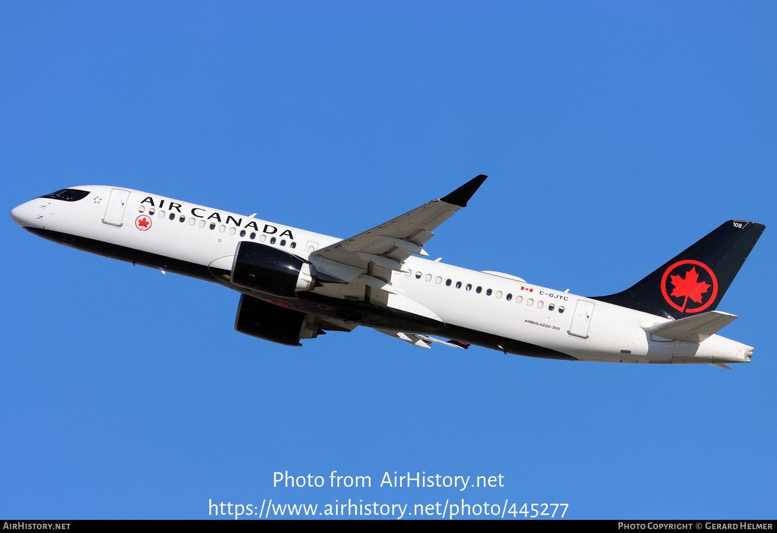 Aircraft Photo of C-GJYC | Airbus A220-371 (BD-500-1A11) | Air Canada | AirHistory.net #445277