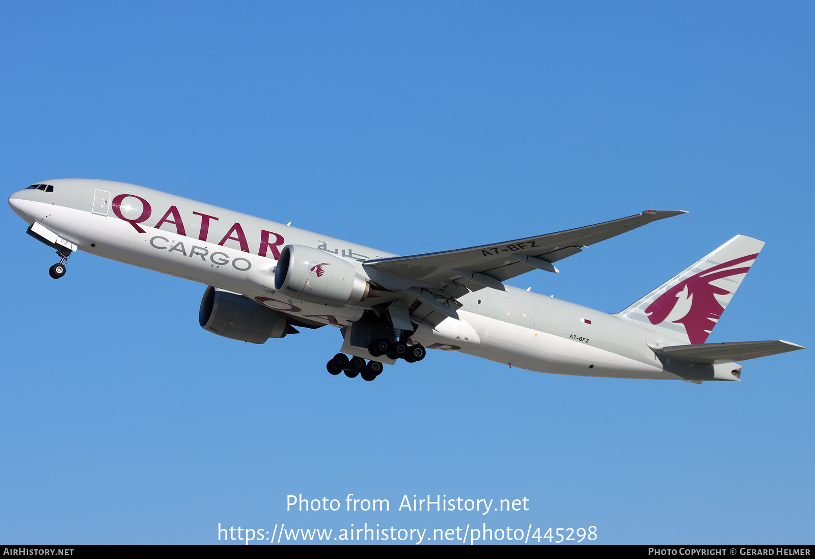 Aircraft Photo of A7-BFZ | Boeing 777-F | Qatar Airways Cargo | AirHistory.net #445298