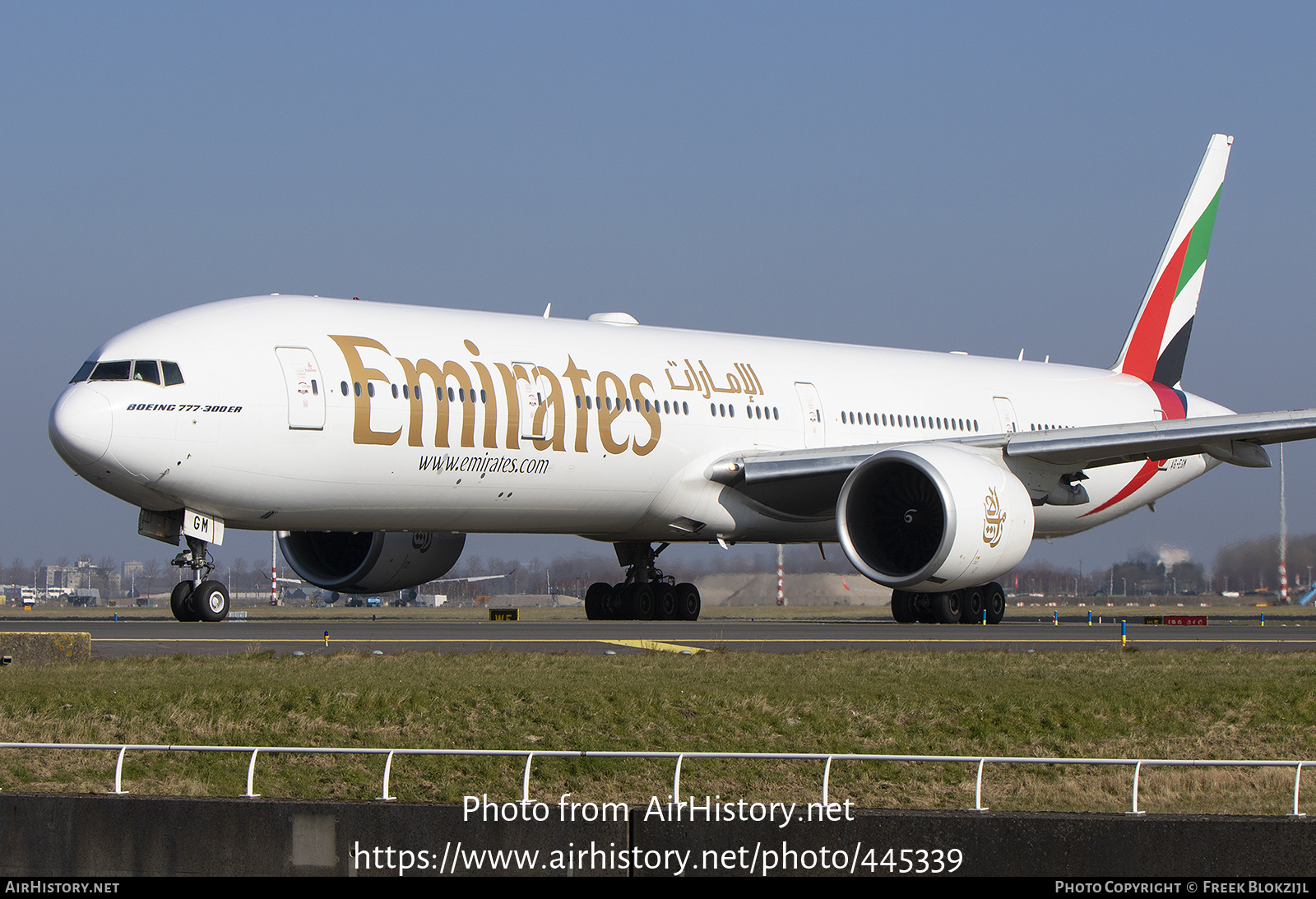 Aircraft Photo of A6-EGM | Boeing 777-31H/ER | Emirates | AirHistory.net #445339