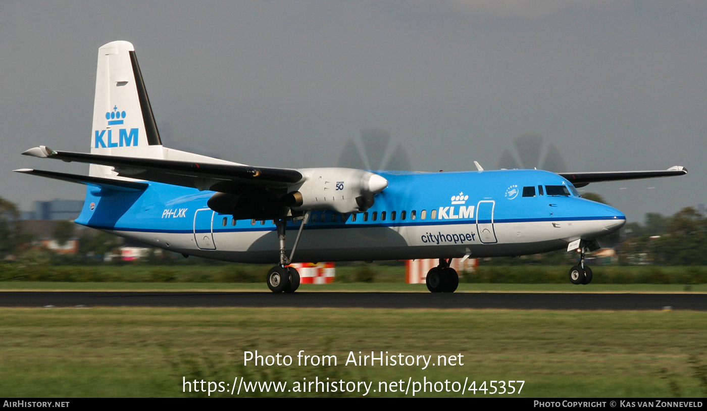 Aircraft Photo of PH-LXK | Fokker 50 | KLM Cityhopper | AirHistory.net #445357