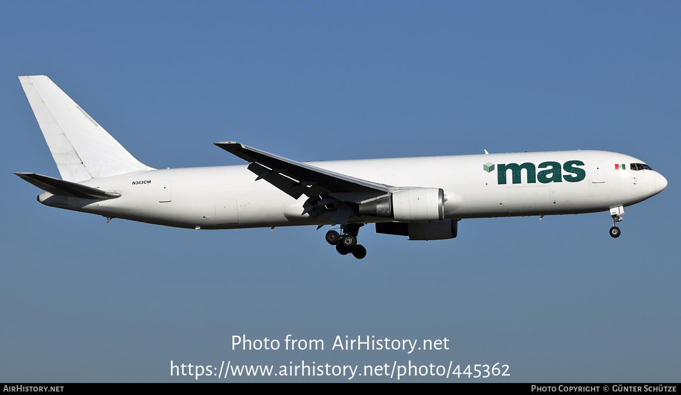 Aircraft Photo of N363CM | Boeing 767-338/ER(BDSF) | MasAir | AirHistory.net #445362