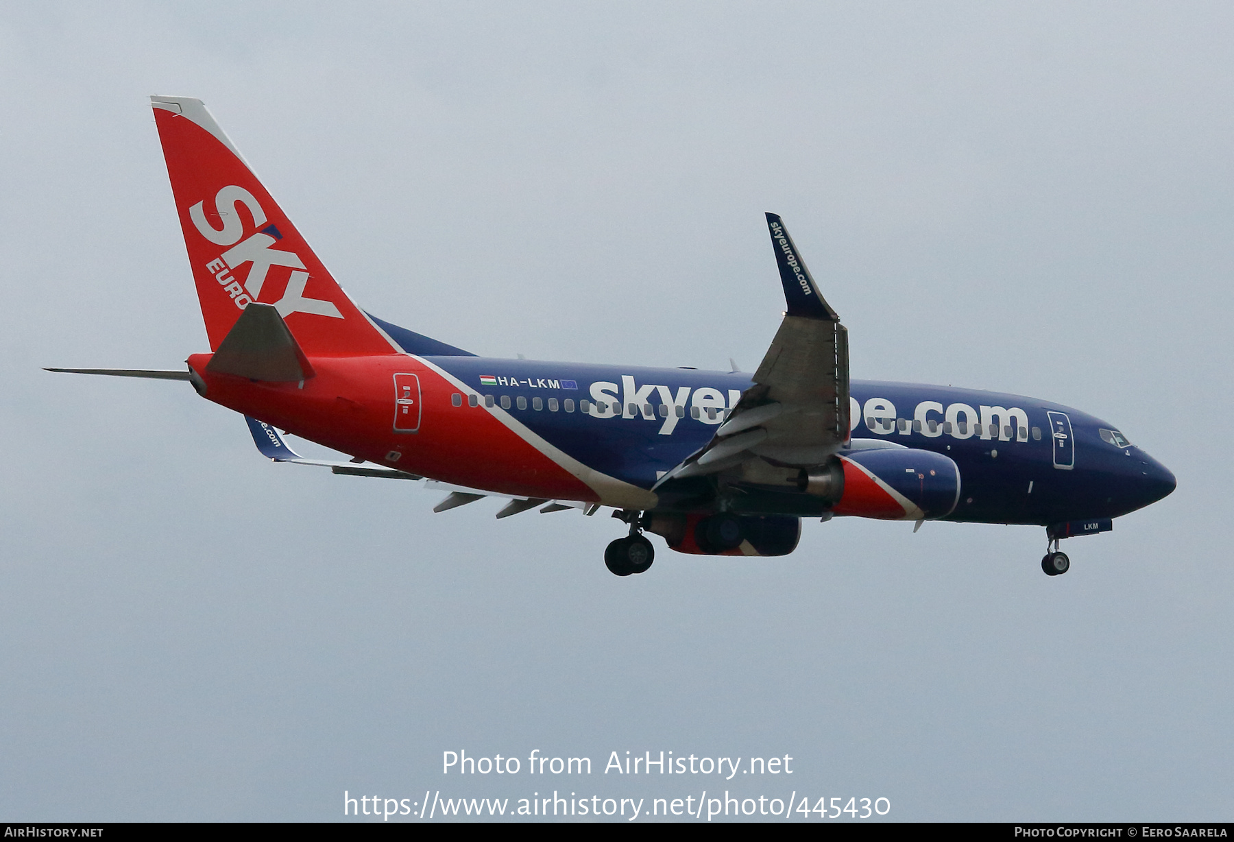 Aircraft Photo of HA-LKM | Boeing 737-76N | SkyEurope Airlines | AirHistory.net #445430