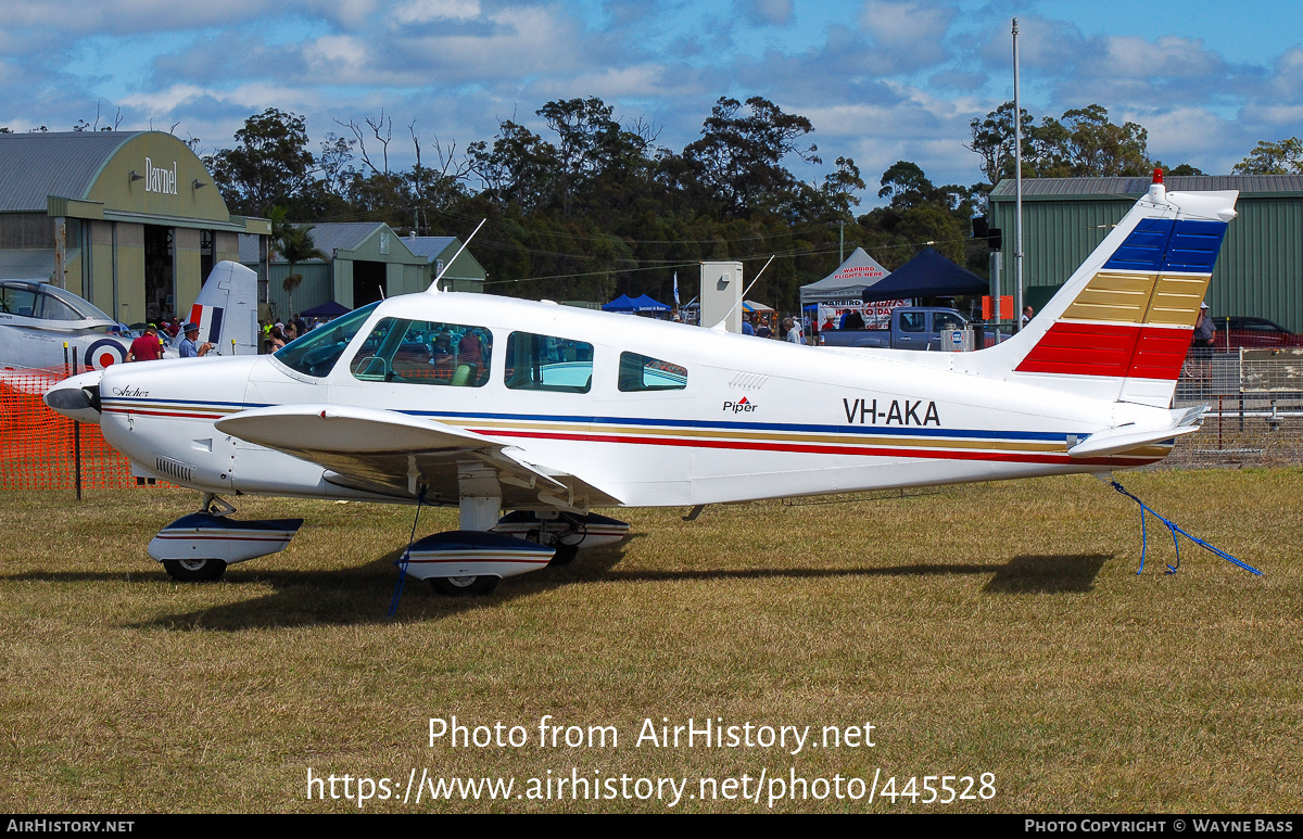 Aircraft Photo of VH-AKA | Piper PA-28-180 Cherokee Archer | AirHistory.net #445528