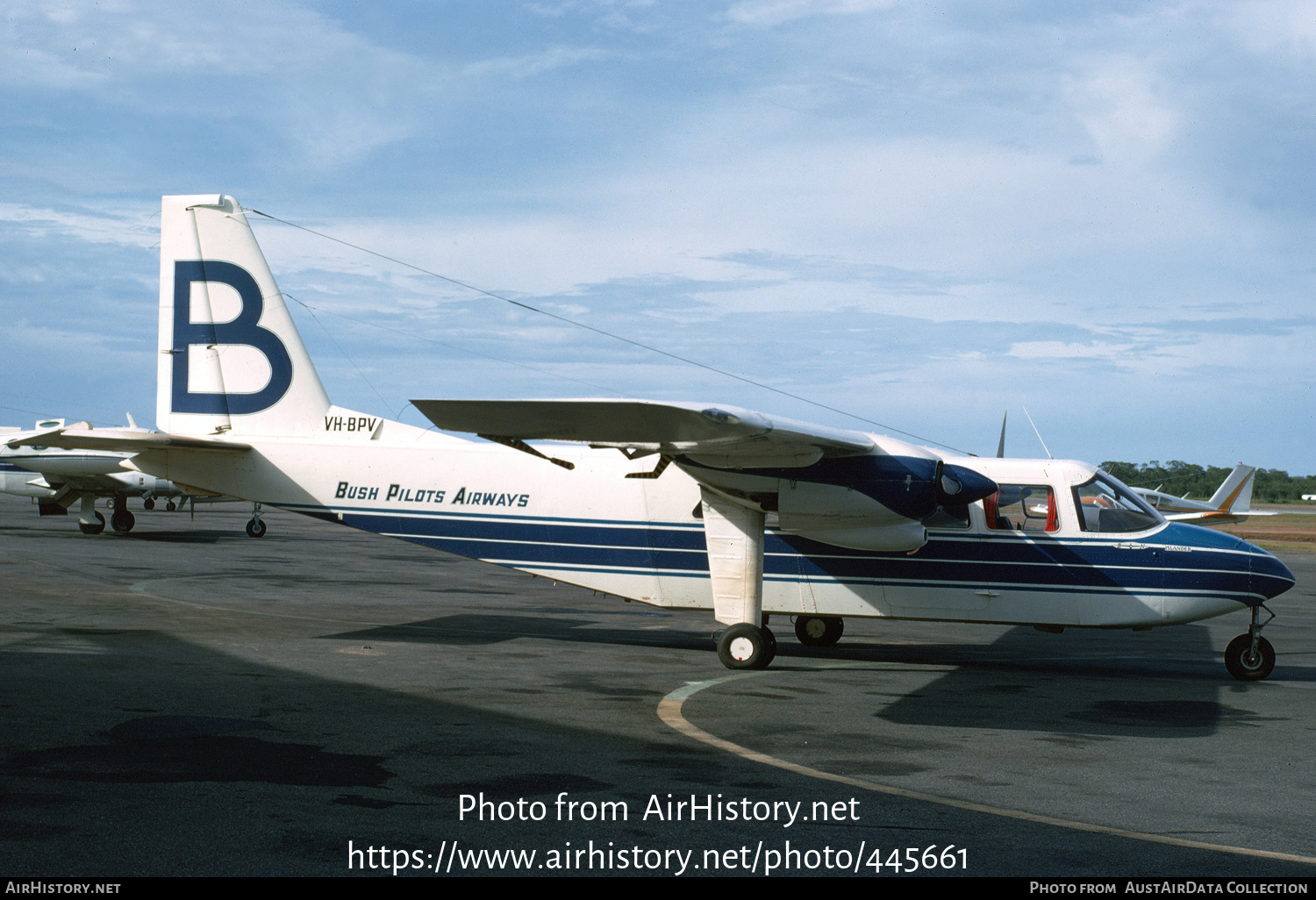 Aircraft Photo of VH-BPV | Britten-Norman BN-2A-8 Islander | Bush Pilots Airways - BPA | AirHistory.net #445661