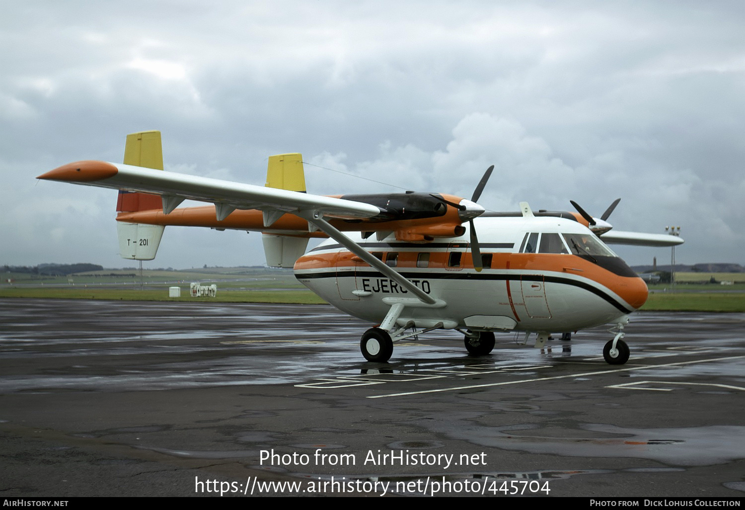 Aircraft Photo of T-201 | Israel Aircraft Industries IAI-101 Arava | Ecuador - Army | AirHistory.net #445704