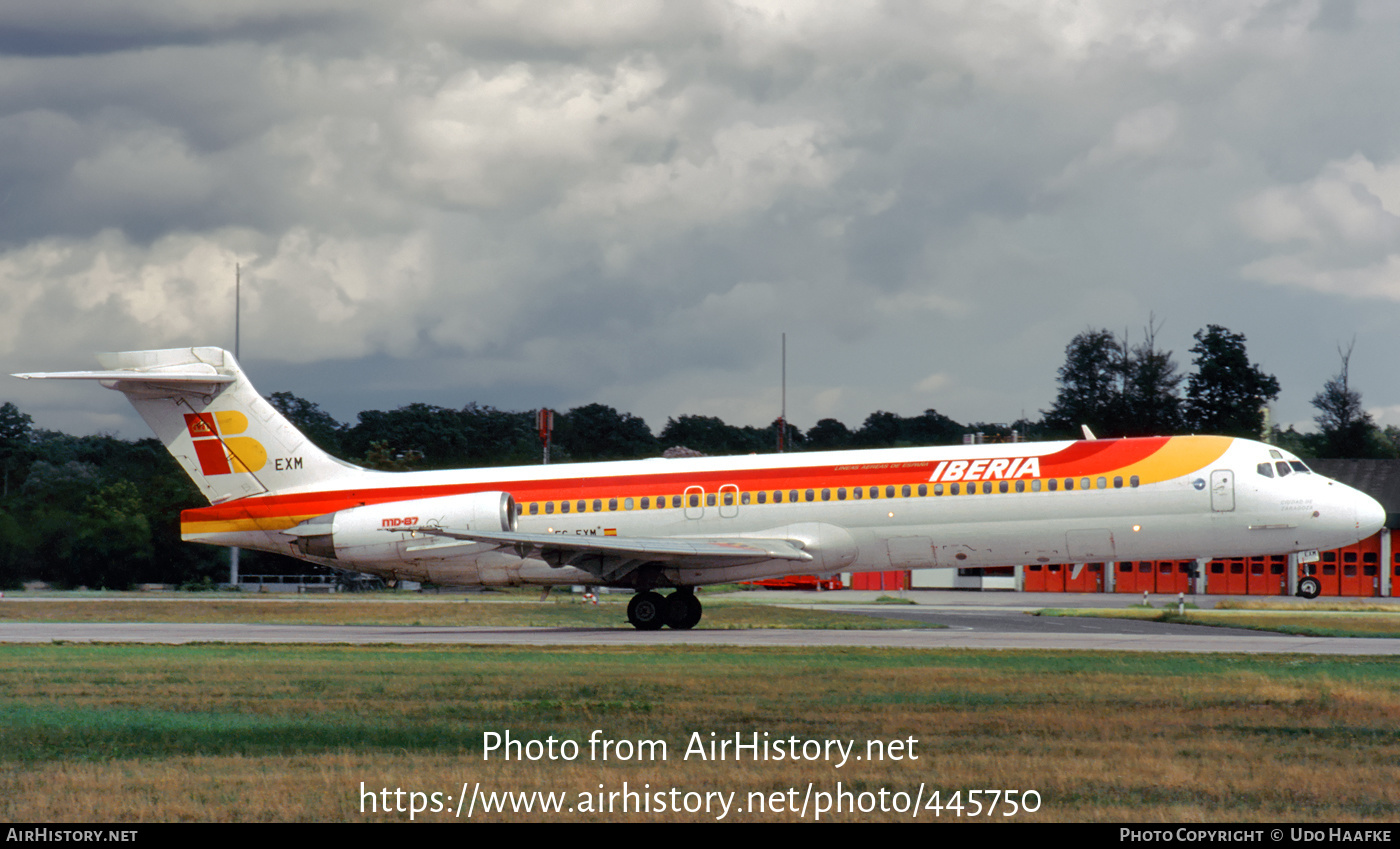 Aircraft Photo of EC-EXM | McDonnell Douglas MD-87 (DC-9-87) | Iberia | AirHistory.net #445750