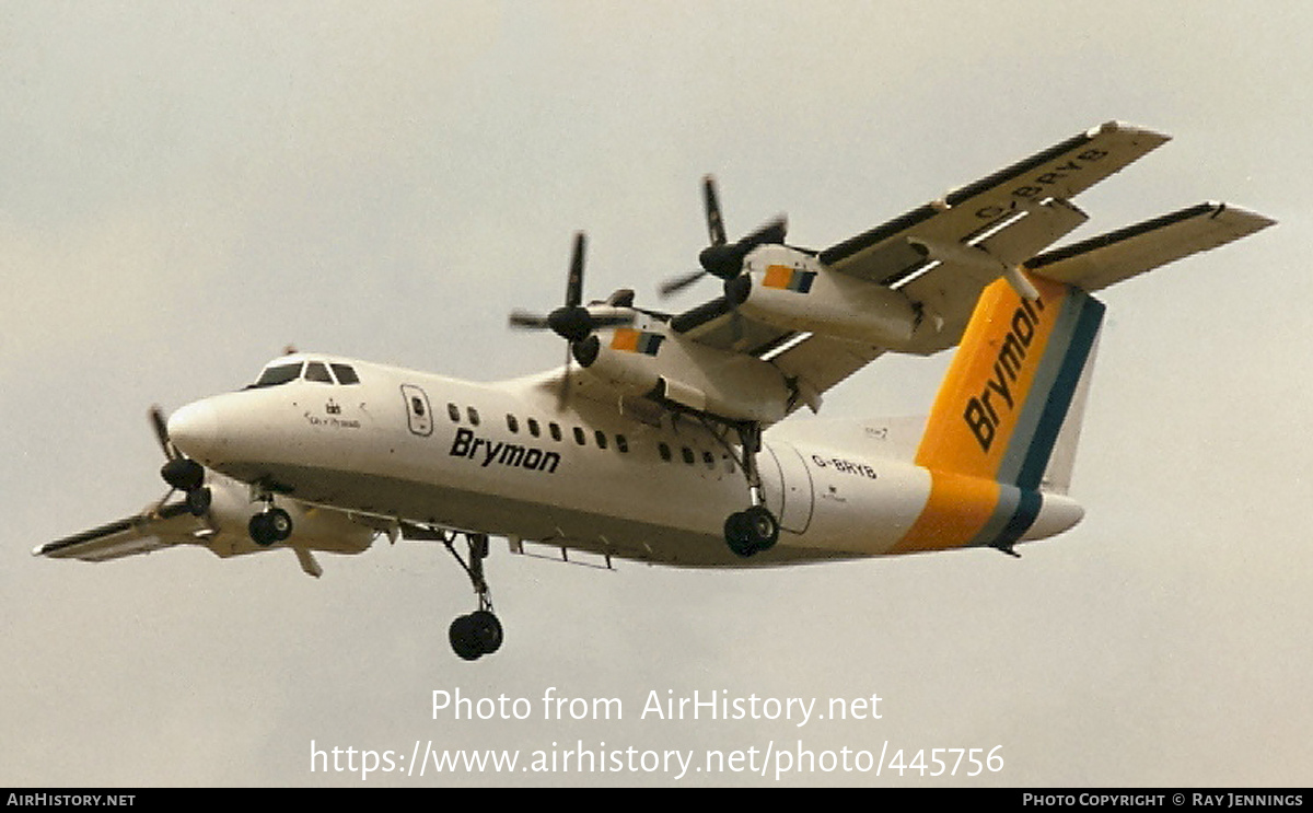 Aircraft Photo of G-BRYB | De Havilland Canada DHC-7-110 Dash 7 | Brymon Airways | AirHistory.net #445756