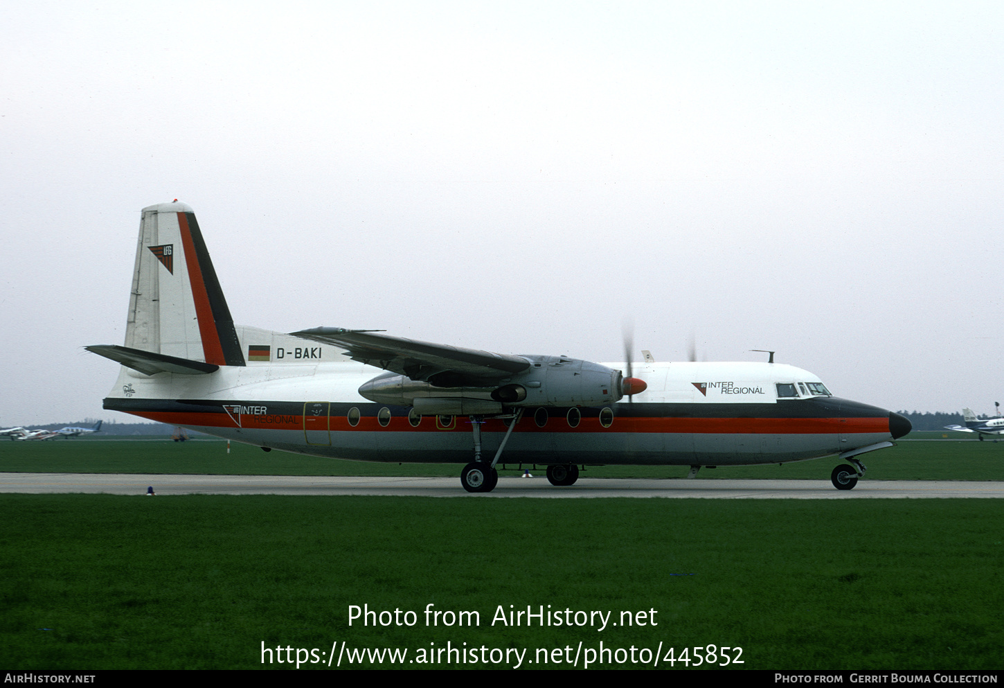 Aircraft Photo of D-BAKI | Fokker F27-100 Friendship | IFG - Interregional Fluggesellschaft | AirHistory.net #445852