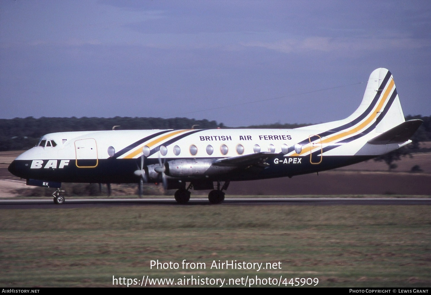 Aircraft Photo of G-APEX | Vickers 806 Viscount | British Air Ferries - BAF | AirHistory.net #445909