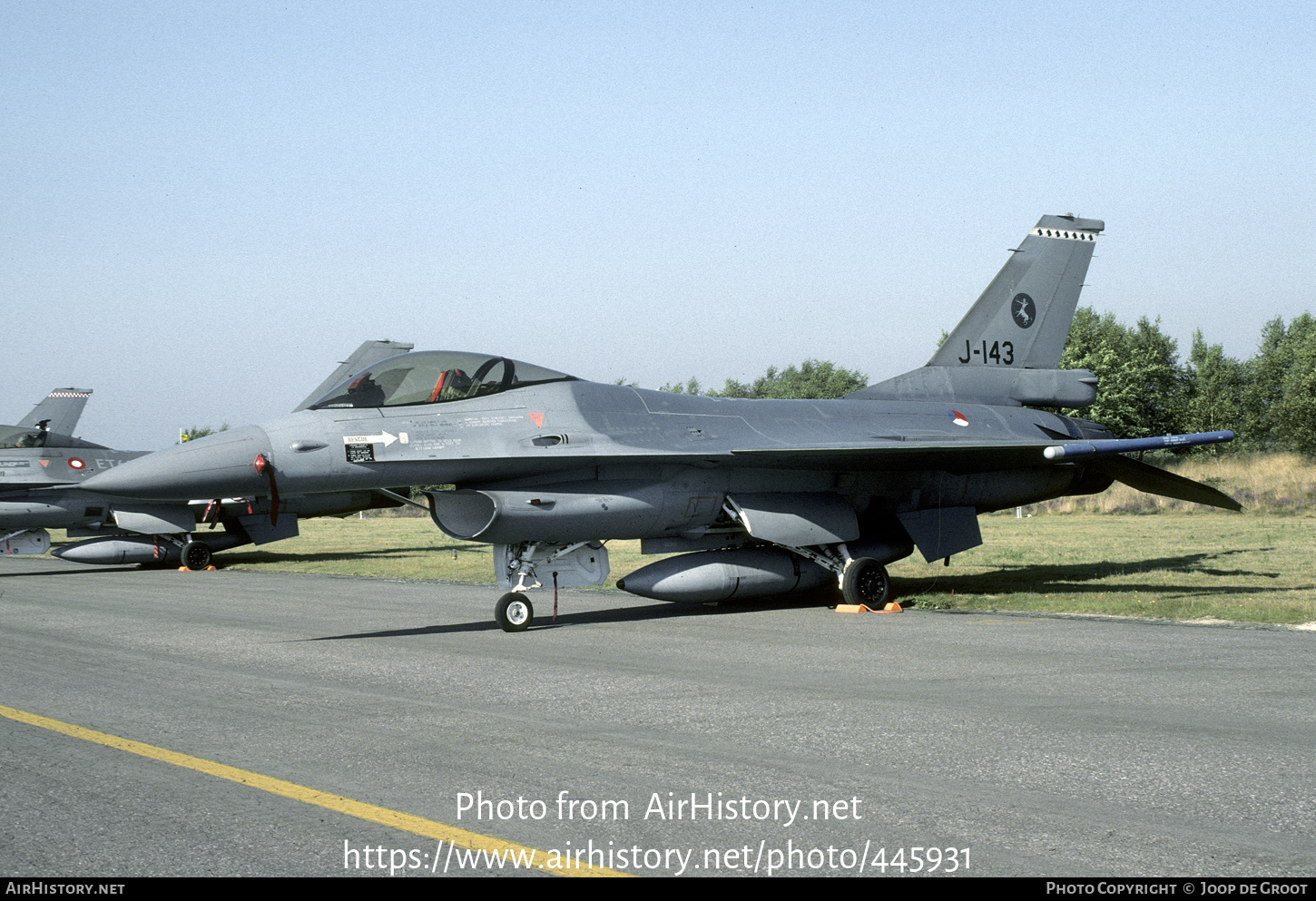 Aircraft Photo of J-143 | General Dynamics F-16A Fighting Falcon | Netherlands - Air Force | AirHistory.net #445931