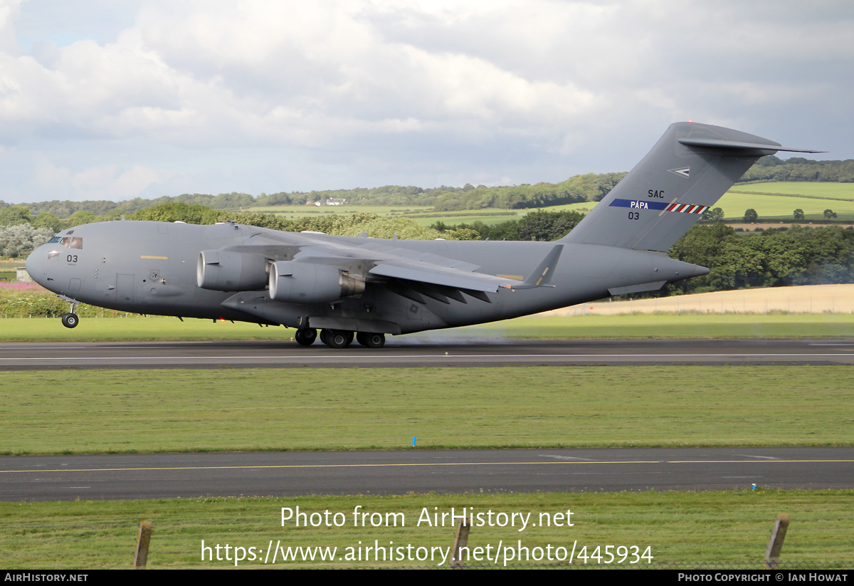 Aircraft Photo of 03 / 080003 | Boeing C-17A Globemaster III | Hungary - Air Force | AirHistory.net #445934